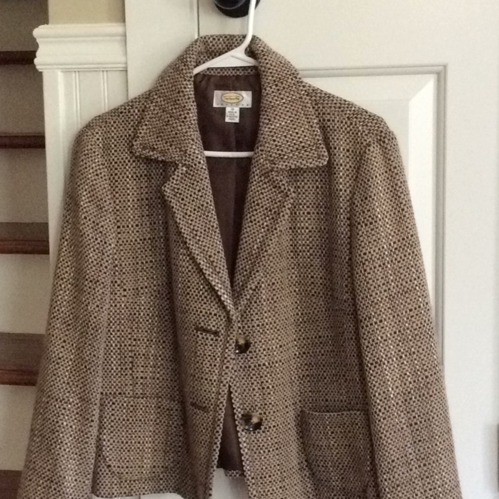 Brown tweed blazer